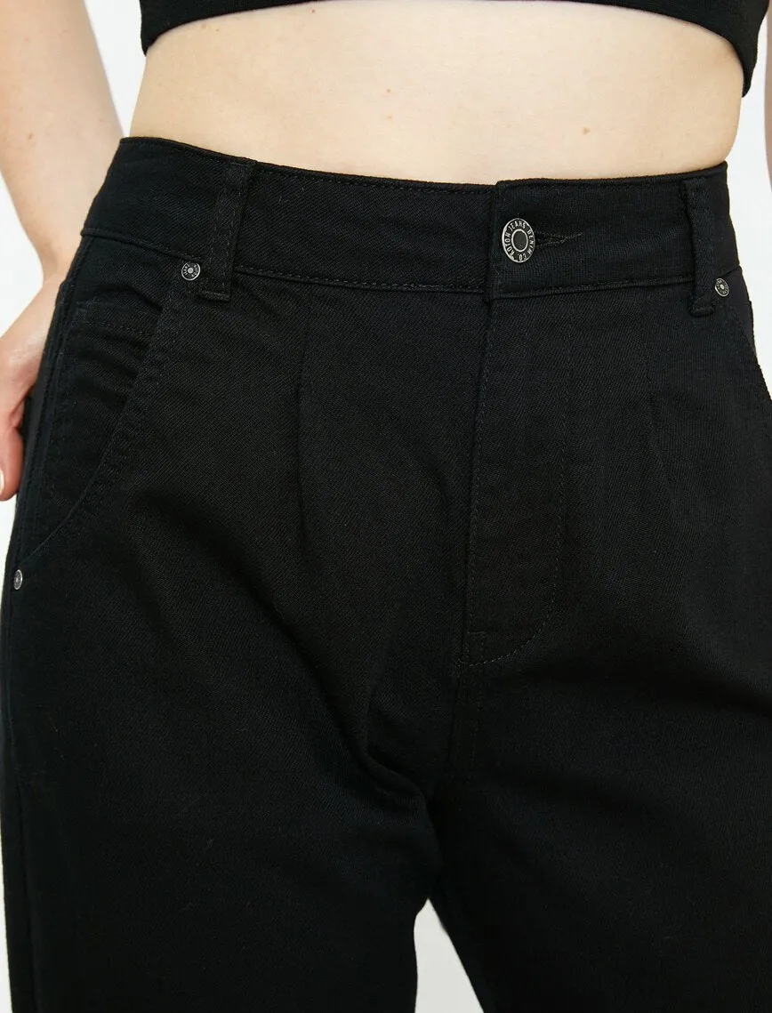 16337 Black Casual Trousers