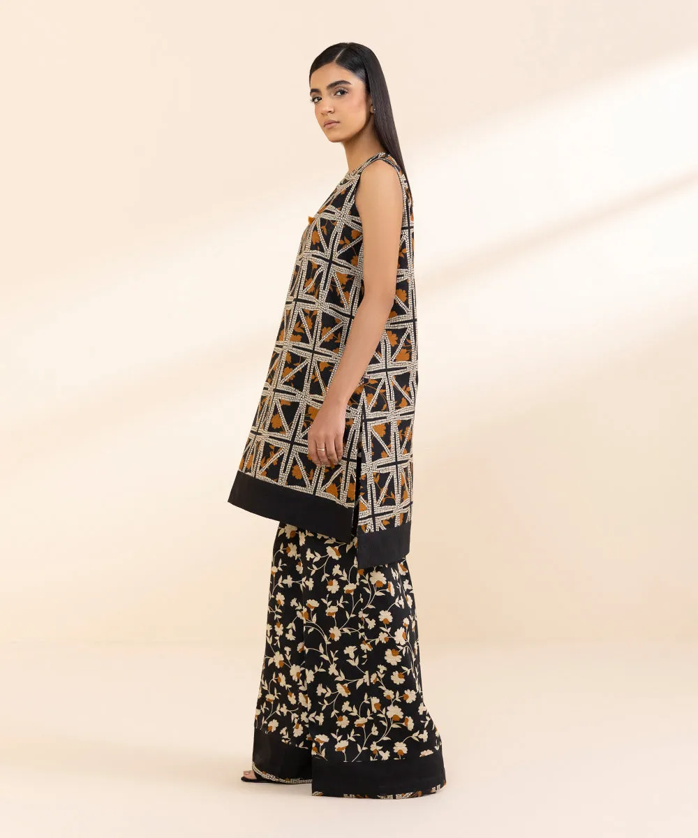 2 Piece - Printed Cambric Suit