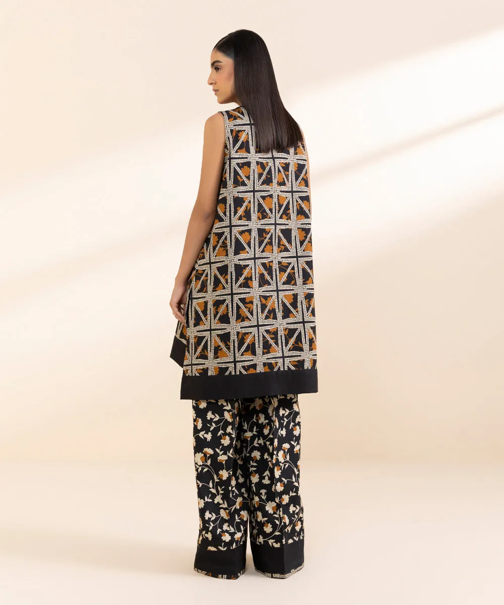 2 Piece - Printed Cambric Suit