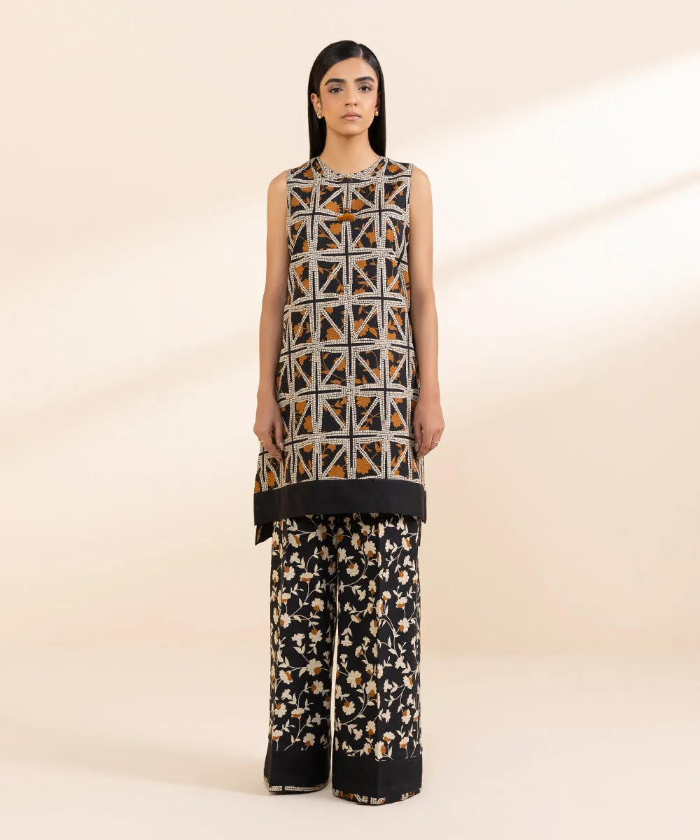 2 Piece - Printed Cambric Suit