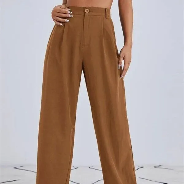 Fashion High Waist Casual Wide-Leg Pants