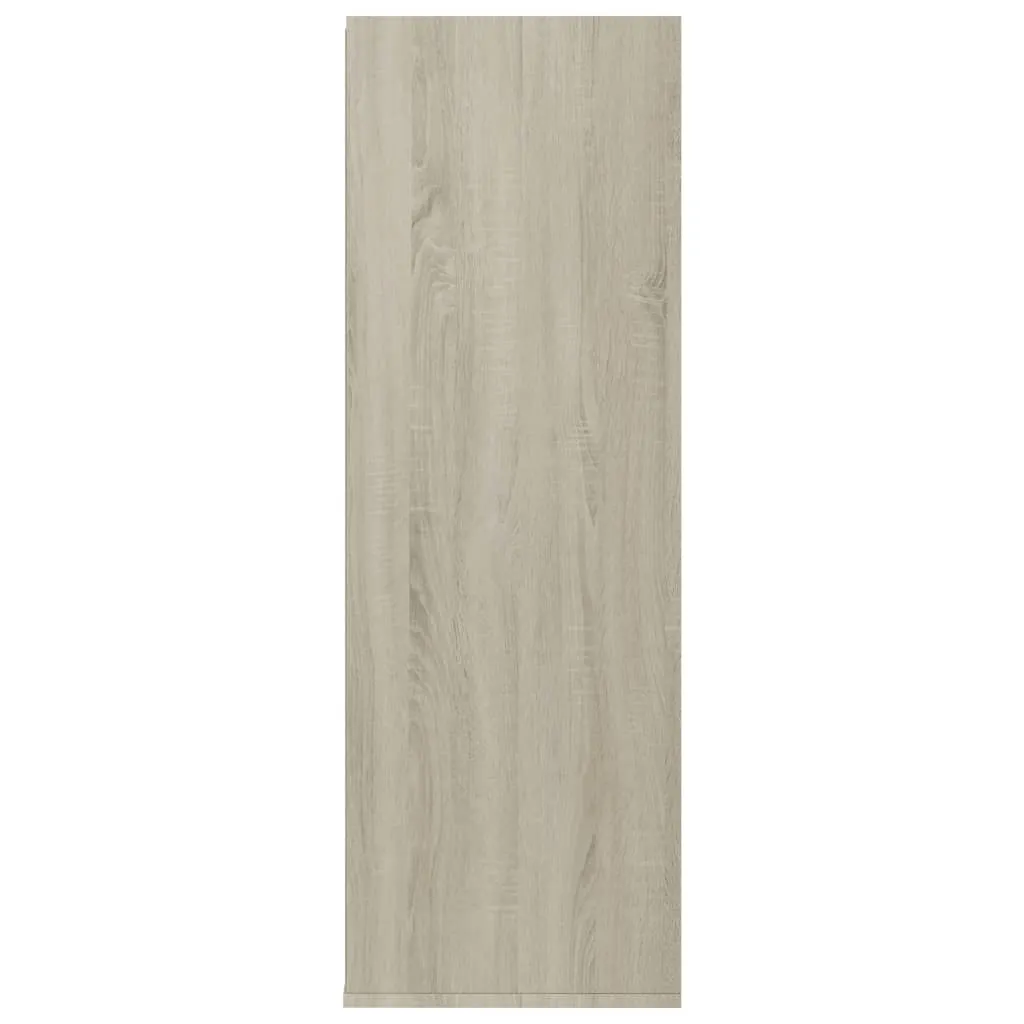 Shoe Rack Sonoma Oak 54x34x100 cm Chipboard